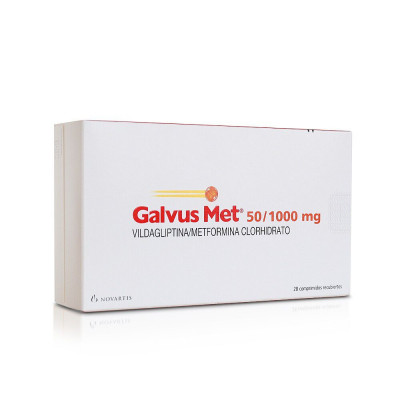 GALVUS MET 50 / 1000 MG ( VILDAGLIPTIN + METFORMIN ) 30 FILM-COATED TABLETS